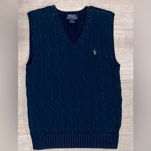 Kids vest Polo Ralph Lauren navy color, used in good condition.
